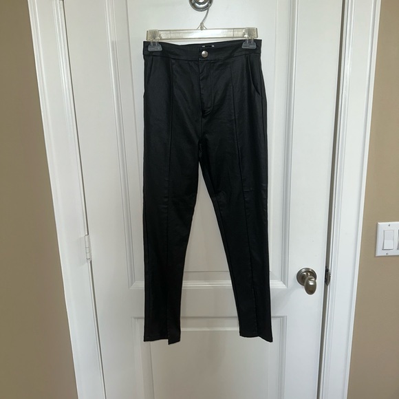 Princess Polly black leather pants, size 4 - Picture 2 of 7